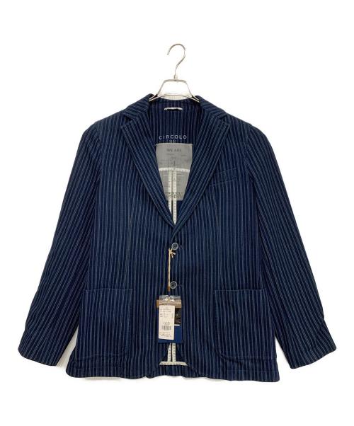 CIRCOLO 1901（チルコロ1901）Circolo 1901 (チルコロ1901) テーラードジャケット ネイビー サイズ:48 未使用品の古着・服飾アイテム