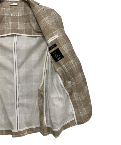CIRCOLO 1901（チルコロ1901）Circolo 1901 (チルコロ1901) テーラードジャケット ブラウン サイズ:Lの古着・服飾アイテム