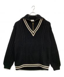 taupe（トープ）の古着「厚手ニット」｜ブラック