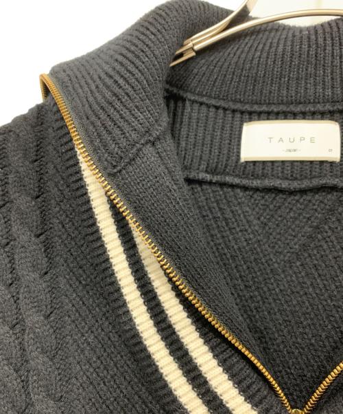 taupe（トープ）taupe (トープ) 厚手ニット ブラック サイズ:01の古着・服飾アイテム