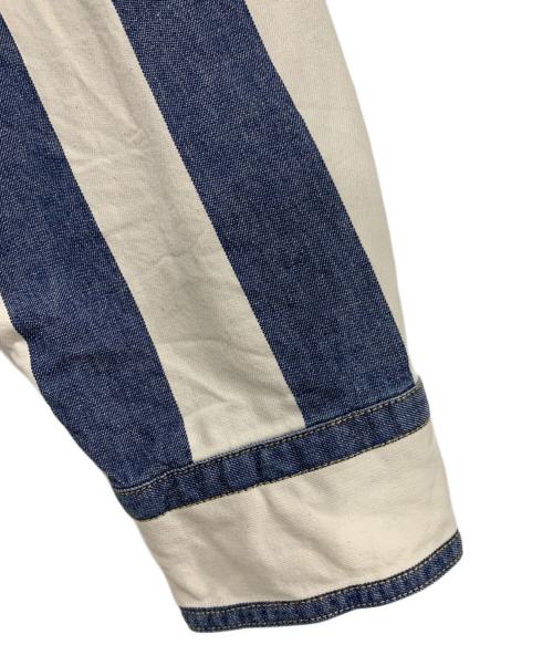 SILVERTAB（シルバータブ）SILVERTAB (シルバータブ) 長袖シャツ ホワイト×ブルー サイズ:Lの古着・服飾アイテム