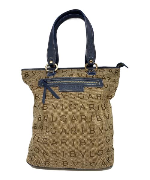 BVLGARI（ブルガリ）BVLGARI (ブルガリ) ハンドバッグ カーキの古着・服飾アイテム