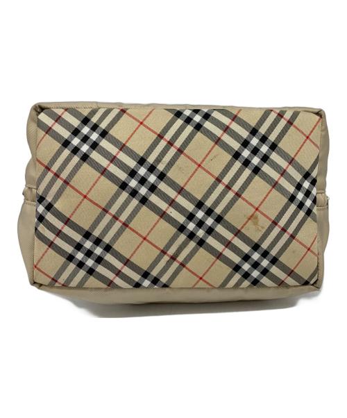 BURBERRY BLUE LABEL（バーバリー ブルー レーベル）BURBERRY BLUE LABEL (バーバリー ブルー レーベル) ノヴァチェック切替ナイロンハンドバッグ ベージュの古着・服飾アイテム