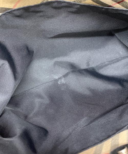 BURBERRY BLUE LABEL（バーバリー ブルー レーベル）BURBERRY BLUE LABEL (バーバリー ブルー レーベル) ノヴァチェック切替ナイロンハンドバッグ ベージュの古着・服飾アイテム