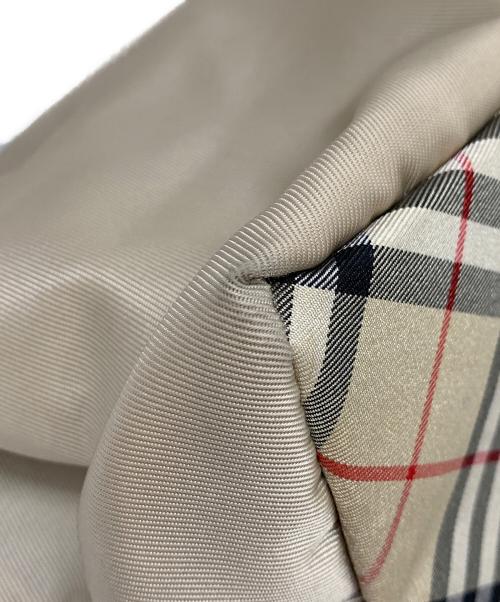 BURBERRY BLUE LABEL（バーバリー ブルー レーベル）BURBERRY BLUE LABEL (バーバリー ブルー レーベル) ノヴァチェック切替ナイロンハンドバッグ ベージュの古着・服飾アイテム