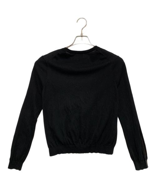 PAUL SMITH（ポールスミス）Paul Smith (ポールスミス) アーティストストライプクルーネックニット ブラック サイズ:Mの古着・服飾アイテム