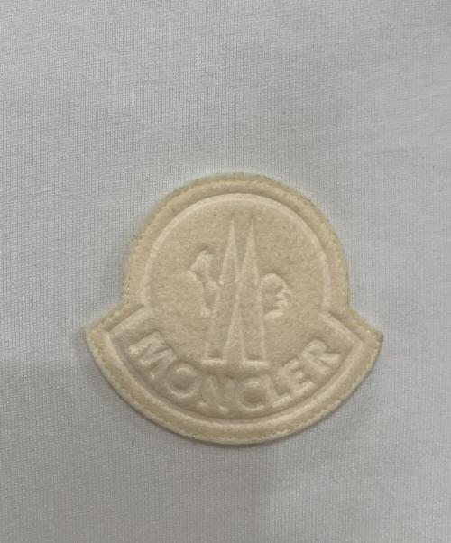 MONCLER（モンクレール）MONCLER (モンクレール) 半袖カットソー ホワイト サイズ:Lの古着・服飾アイテム