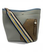 A.D.M.J.エーディーエムジェイ）の古着「バケット ショルダーバッグ」｜グレー×ライトグリーン