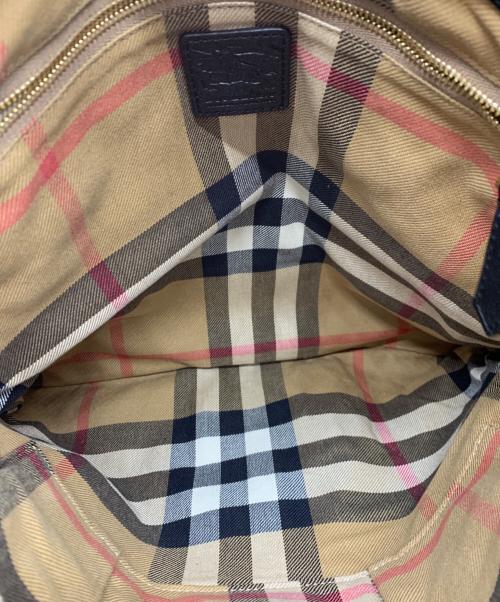 BURBERRY（バーバリー）BURBERRY (バーバリー) レザー2WAYバッグ ブラックの古着・服飾アイテム