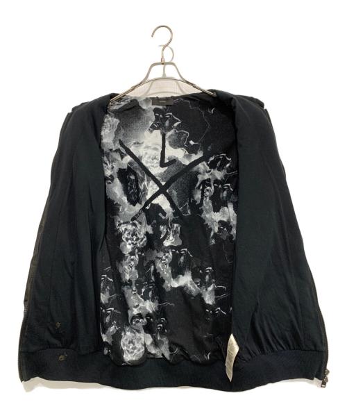 DIESEL（ディーゼル）DIESEL (ディーゼル) ラムレザースリーブジップパーカー ブラック サイズ:Sの古着・服飾アイテム