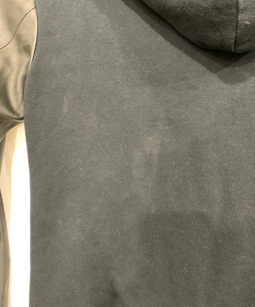 DIESEL（ディーゼル）DIESEL (ディーゼル) ラムレザースリーブジップパーカー ブラック サイズ:Sの古着・服飾アイテム