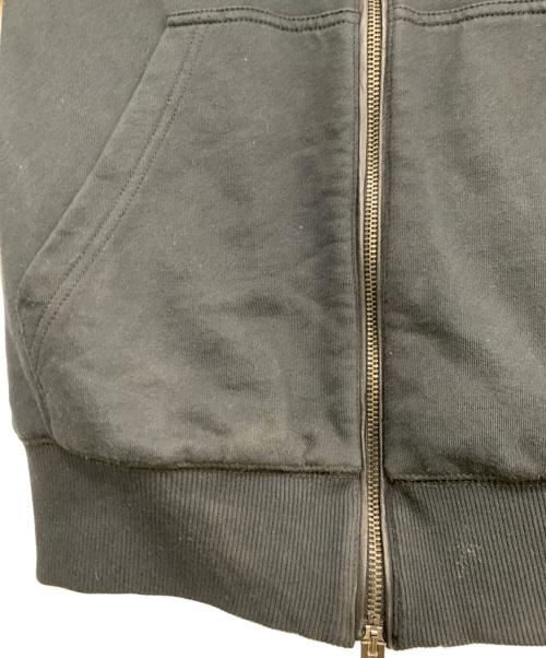 DIESEL（ディーゼル）DIESEL (ディーゼル) ラムレザースリーブジップパーカー ブラック サイズ:Sの古着・服飾アイテム