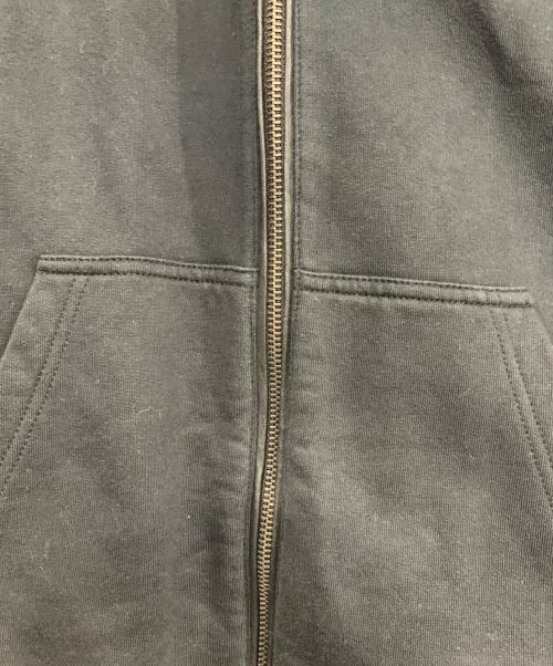 DIESEL（ディーゼル）DIESEL (ディーゼル) ラムレザースリーブジップパーカー ブラック サイズ:Sの古着・服飾アイテム