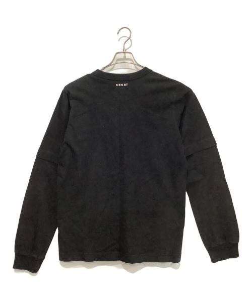 sacai（サカイ）sacai (サカイ) 長袖カットソー ブラック サイズ:3の古着・服飾アイテム