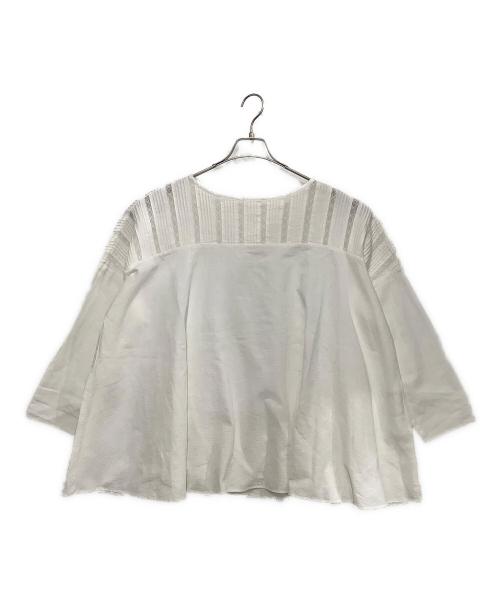 BEARDSLEY（ビアズリー）BEARDSLEY (ビアズリー) 長袖ブラウス ホワイト サイズ:FREEの古着・服飾アイテム