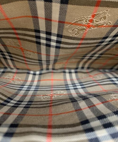 BURBERRY（バーバリー）BURBERRY (バーバリー) ノバチェックハンドバッグ ブラックの古着・服飾アイテム