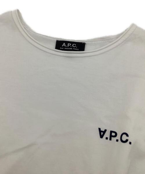 A.P.C.（アーペーセー）A.P.C. (アーペーセー) 半袖カットソー ホワイト サイズ:Mの古着・服飾アイテム