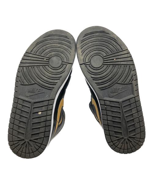 NIKE（ナイキ）NIKE (ナイキ) Air Jordan 1 Mid Black/Metallic Gold ブラック サイズ:US7.5の古着・服飾アイテム