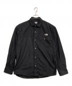 THE NORTH FACEザ ノース フェイス）の古着「L⁄S NUPTSE SHIRT」｜ブラウン×ブラック