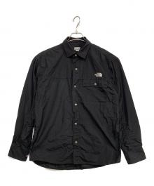 THE NORTH FACE（ザ ノース フェイス）の古着「L⁄S NUPTSE SHIRT」｜ブラウン×ブラック