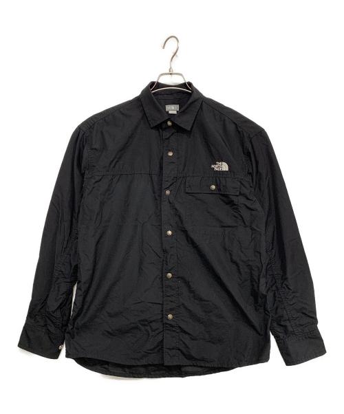 THE NORTH FACE（ザ ノース フェイス）THE NORTH FACE (ザ ノース フェイス) L⁄S NUPTSE SHIRT ブラウン×ブラック サイズ:Mの古着・服飾アイテム