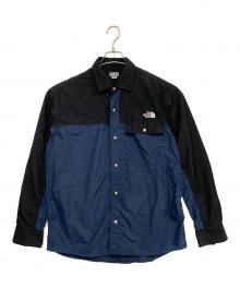 THE NORTH FACE（ザ ノース フェイス）の古着「L⁄S NUPTSE SHIRT」｜ネイビー×ブラック