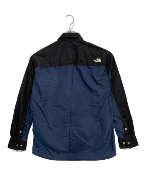 THE NORTH FACE（ザ ノース フェイス）THE NORTH FACE (ザ ノース フェイス) L⁄S NUPTSE SHIRT ネイビー×ブラック サイズ:Mの古着・服飾アイテム