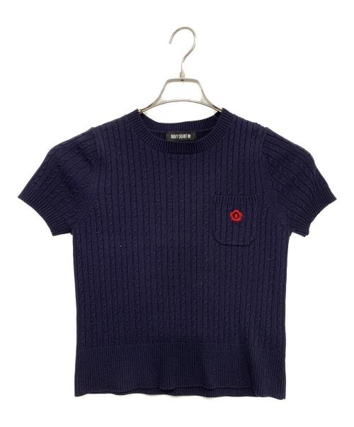 MARY QUANT（マリークヮント）MARY QUANT (マリークヮント) 厚手ニット ネイビー サイズ:Mの古着・服飾アイテム