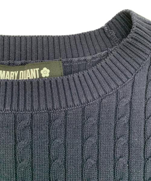 MARY QUANT（マリークヮント）MARY QUANT (マリークヮント) 厚手ニット ネイビー サイズ:Mの古着・服飾アイテム