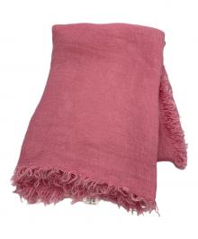 ASAUCE MELER（アソースメレ）の古着「リネンストール」｜ピンク