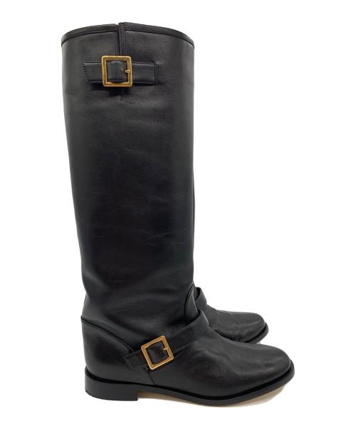 NEBULONIE（ネブローニ）NEBULONIE (ネブローニ) ロングブーツ ブラック サイズ:39の古着・服飾アイテム