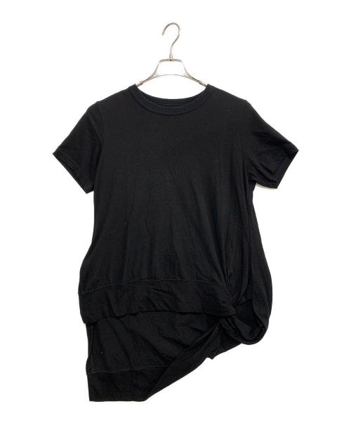 YOHJI YAMAMOTO（ヨウジヤマモト）YOHJI YAMAMOTO (ヨウジヤマモト) 半袖カットソー ブラック サイズ:2の古着・服飾アイテム