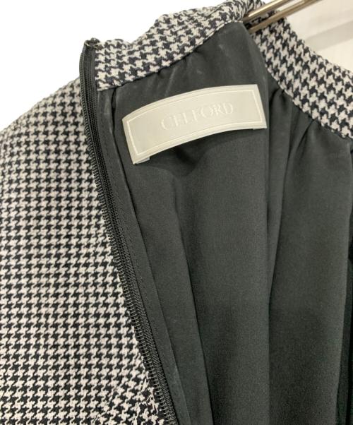 CELFORD（セルフォード）CELFORD (セルフォード) 半袖ワンピース グレー サイズ:36の古着・服飾アイテム