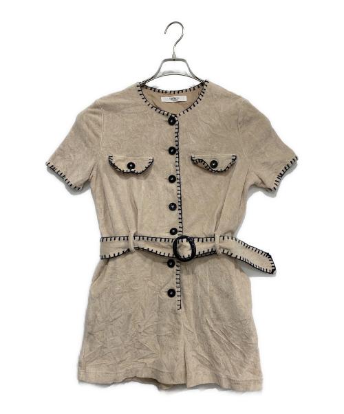 HER LIP TO（ハーリップトゥ）Her lip to (ハーリップトゥ) オールインワン ベージュ サイズ:Mの古着・服飾アイテム