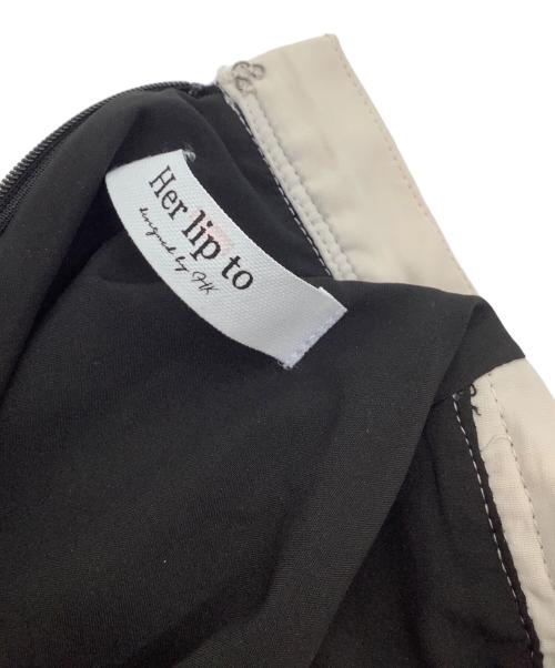 HER LIP TO（ハーリップトゥ）Her lip to (ハーリップトゥ) 長袖ワンピース ブラック サイズ:Mの古着・服飾アイテム