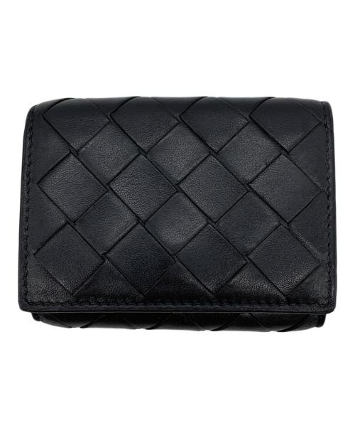 BOTTEGA VENETA（ボッテガベネタ）BOTTEGA VENETA (ボッテガベネタ) 3つ折り財布 ブラックの古着・服飾アイテム
