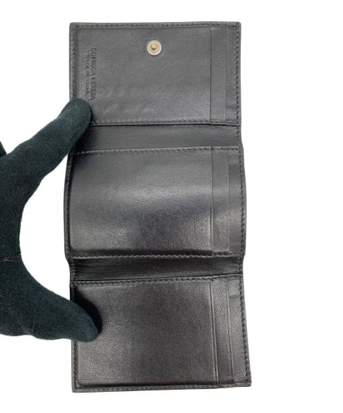 BOTTEGA VENETA（ボッテガベネタ）BOTTEGA VENETA (ボッテガベネタ) 3つ折り財布 ブラックの古着・服飾アイテム