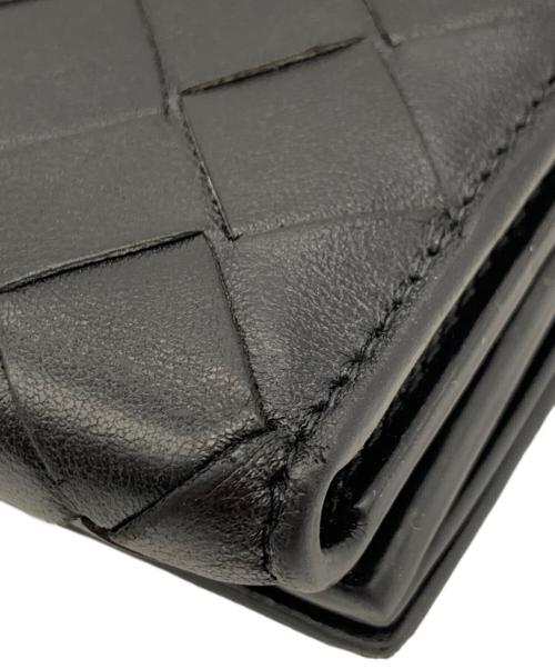 BOTTEGA VENETA（ボッテガベネタ）BOTTEGA VENETA (ボッテガベネタ) 3つ折り財布 ブラックの古着・服飾アイテム