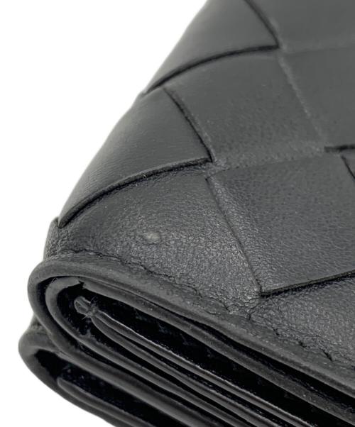 BOTTEGA VENETA（ボッテガベネタ）BOTTEGA VENETA (ボッテガベネタ) 3つ折り財布 ブラックの古着・服飾アイテム