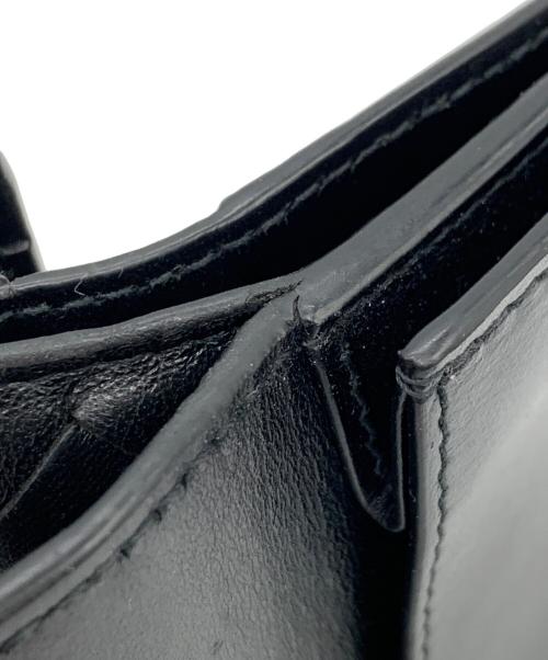 BOTTEGA VENETA（ボッテガベネタ）BOTTEGA VENETA (ボッテガベネタ) 3つ折り財布 ブラックの古着・服飾アイテム