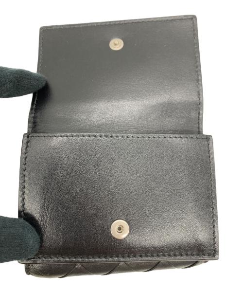BOTTEGA VENETA（ボッテガベネタ）BOTTEGA VENETA (ボッテガベネタ) 3つ折り財布 ブラックの古着・服飾アイテム