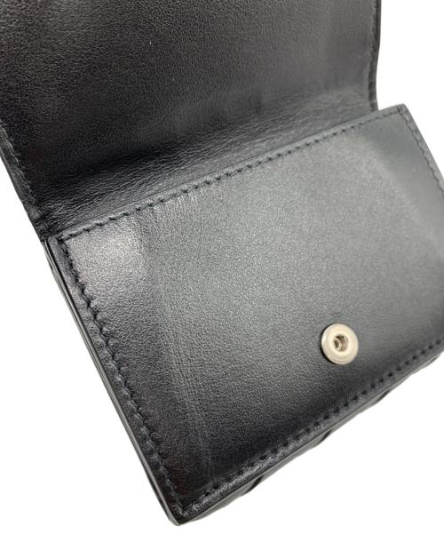 BOTTEGA VENETA（ボッテガベネタ）BOTTEGA VENETA (ボッテガベネタ) 3つ折り財布 ブラックの古着・服飾アイテム