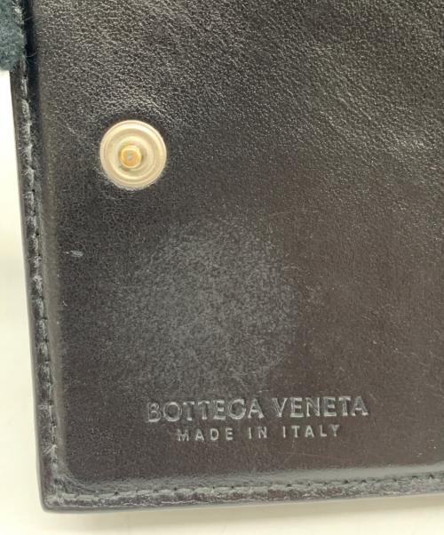 BOTTEGA VENETA（ボッテガベネタ）BOTTEGA VENETA (ボッテガベネタ) 3つ折り財布 ブラックの古着・服飾アイテム
