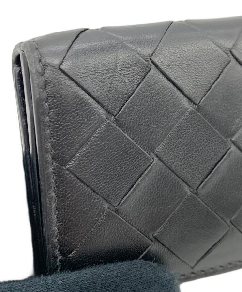 BOTTEGA VENETA（ボッテガベネタ）BOTTEGA VENETA (ボッテガベネタ) 3つ折り財布 ブラックの古着・服飾アイテム