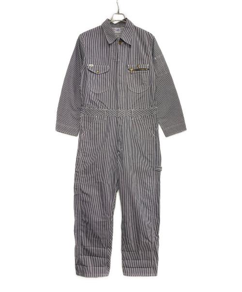 LEE（リー）LEE (リー) つなぎ ホワイト×ブルー サイズ:Lの古着・服飾アイテム