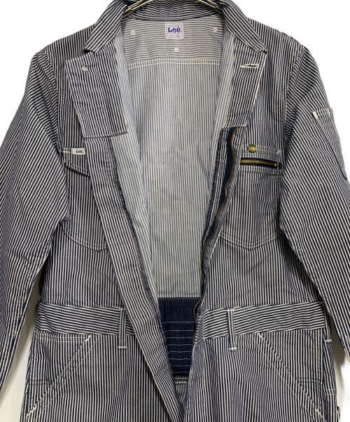 LEE（リー）LEE (リー) つなぎ ホワイト×ブルー サイズ:Lの古着・服飾アイテム