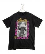 stussyステューシー）の古着「半袖カットソー」｜ブラック