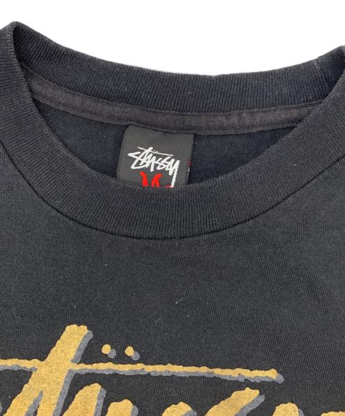 stussy（ステューシー）stussy (ステューシー) 半袖カットソー ブラック サイズ:Mの古着・服飾アイテム
