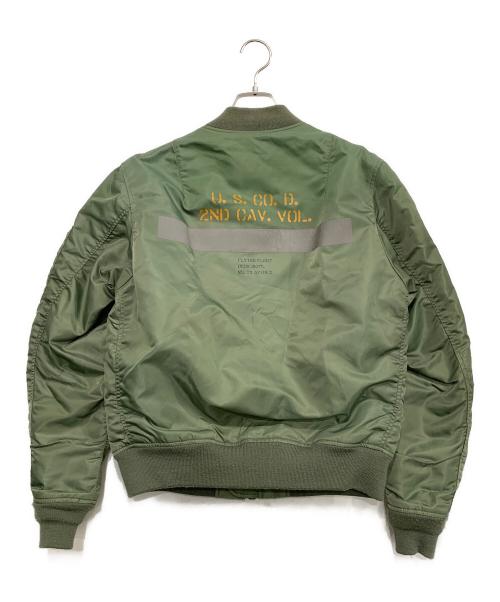 AVIREX（アヴィレックス）AVIREX (アヴィレックス) フライトジャケット グリーン サイズ:Mの古着・服飾アイテム