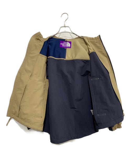 THE NORTHFACE PURPLELABEL（ザ・ノースフェイス パープルレーベル）THE NORTHFACE PURPLELABEL (ザ・ノースフェイス パープルレーベル) Mountain Wind Parka ベージュ×ネイビー サイズ:Sの古着・服飾アイテム